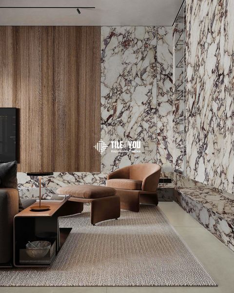 Керамогранит Energieker | Плитка CALACATTA VIOLA POLISHED 120x280 мм 203060 фото