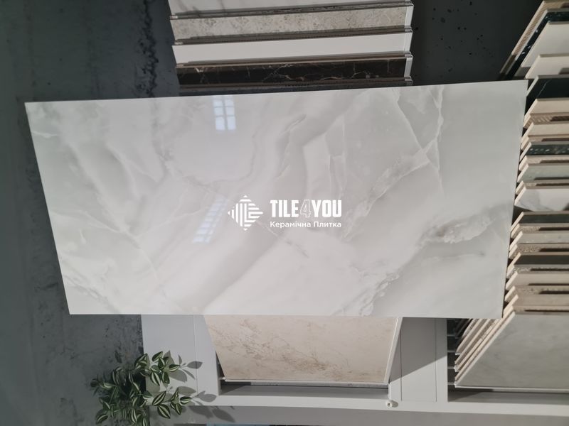 Керамограніт Netto Ceramika | Onyx Silver Polished 60&times;120 18028 фото