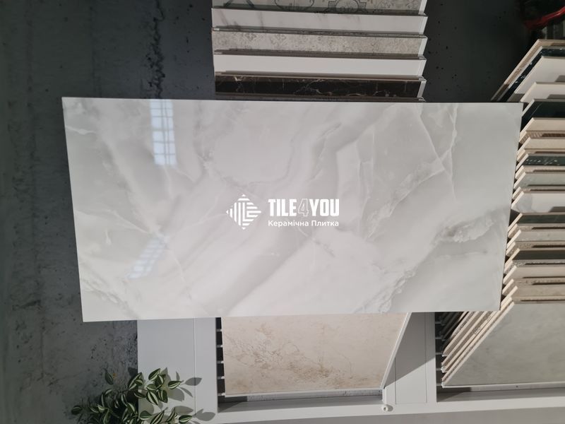 Керамограніт Netto Ceramika | Onyx Silver Polished 60&times;120 18028 фото