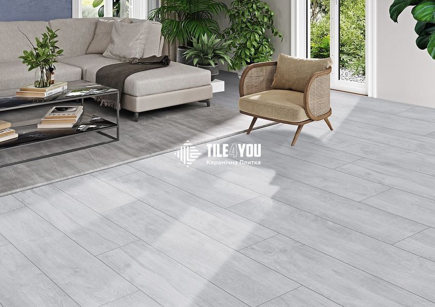 Плитка під дерево Cersanit | Brantwood Light Grey Mat Rect 19,8x119,8 G1 18917 фото