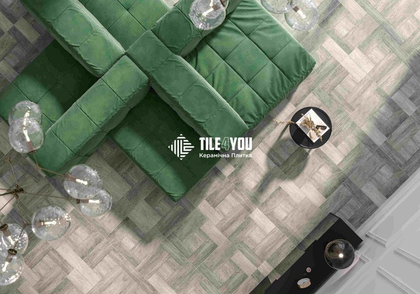 Керамограніт Golden Tile | Плитка Home Wood 4NИ800 попелястий 400х400х7 202684 фото