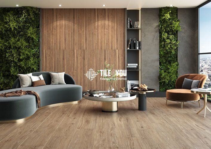Керамогранит Ceramica Deseo | MULBERRY WOOD BROWN 30X120 17385 фото