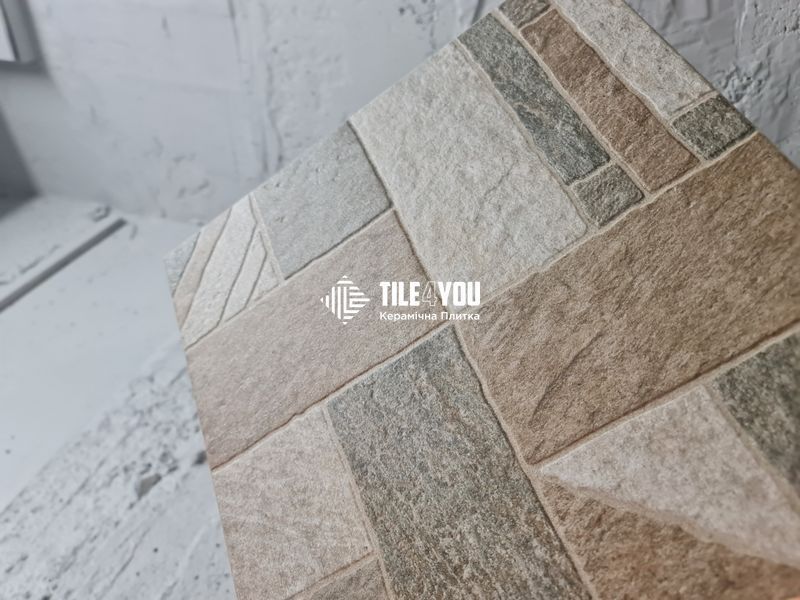 Керамогранит Golden Tile | Misto Mattone 3F7830 коричневый 400х400x8 45827940 фото