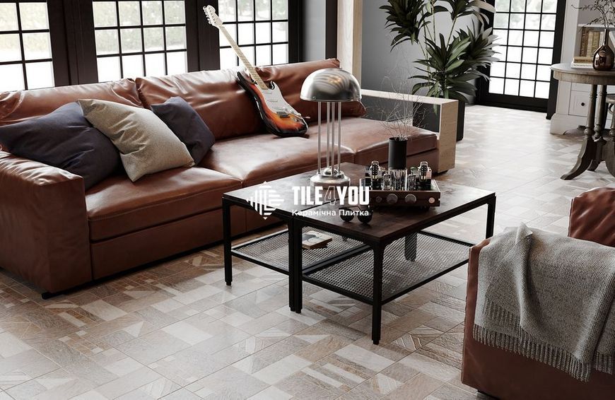 Керамогранит Golden Tile | Misto Mattone 3F7830 коричневый 400х400x8 45827940 фото