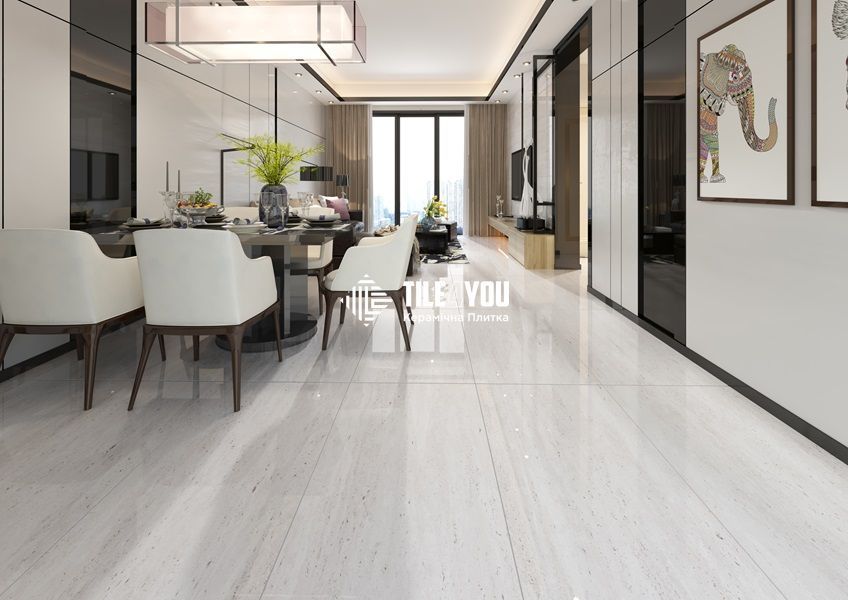 Керамограніт Ceramica Deseo | TEXLON BIANCO POL 60x120 см 18554 фото