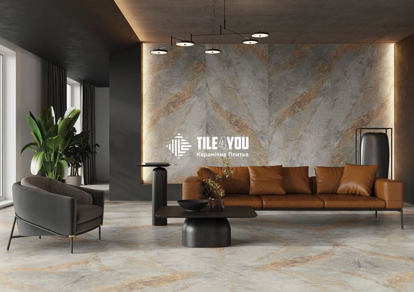 Керамограніт Cerrad | Auric Light Grey 59,7X119,7 17089 фото