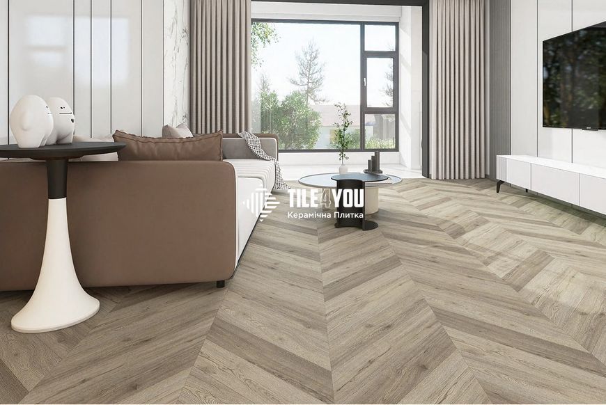 Виниловый пол SPC Acapulco Chevron Line 60x12,7 (5/0.5mm), BlissGround 201659 фото