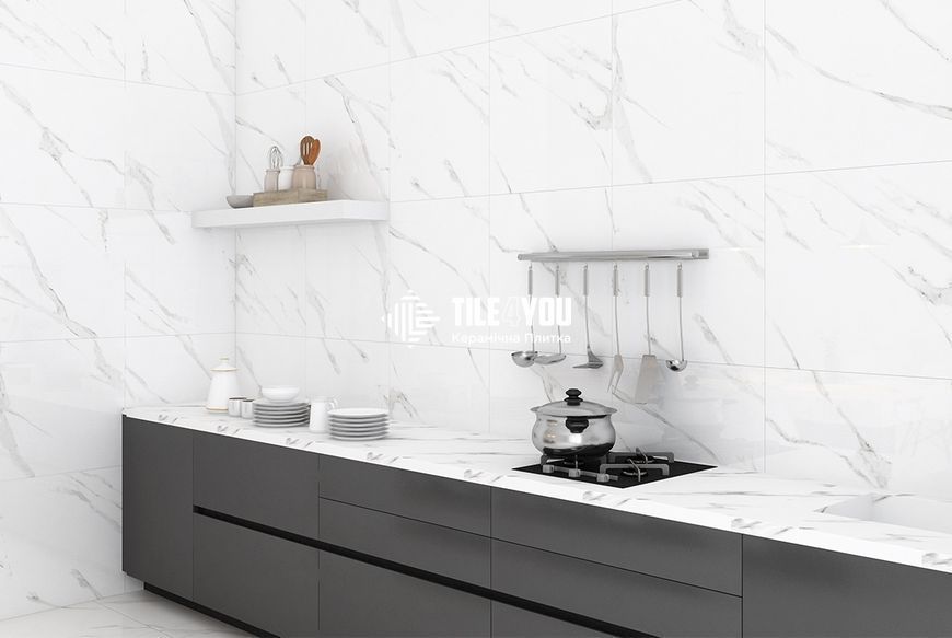 Керамогранит CERAMA MARKET | Absolute Carrara 60x60 см 16448 фото