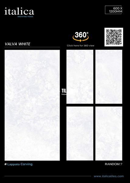 Керамограніт Italica | VALVA WHITE LAPPATO CARVING 60X120 201477 фото