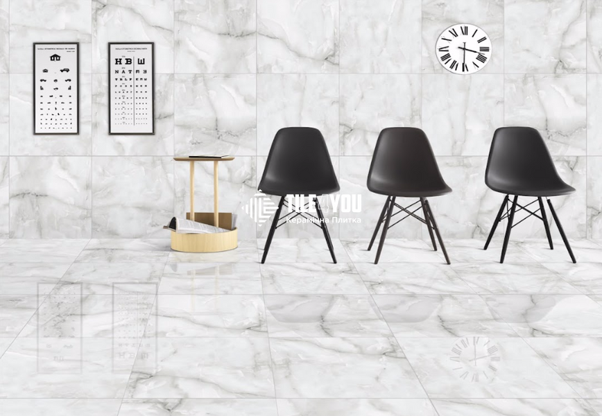 Керамогранит Netto Ceramika | Onyx Grey Polished 60&times;120 13834 фото