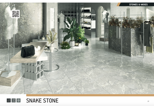 Керамограніт Teo Ceramics (Allore) | Snake stone Grey F PC 600x600x8 R Sugar 1 15684 фото