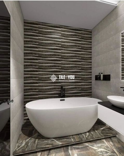 Плитка для стін Casablanca 5005-HL-3 Decor Geometry Dark 30x60 10020 фото
