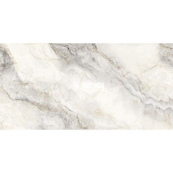 Керамограніт Ceramica Deseo | AETHER ONYX GREY POL 600x1200 202906 фото