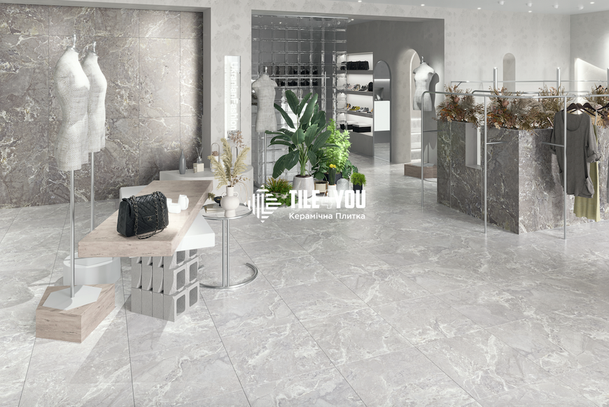 Керамограніт Teo Ceramics (Allore) | Snake stone Grey F PC 600x600x8 R Sugar 1 15684 фото