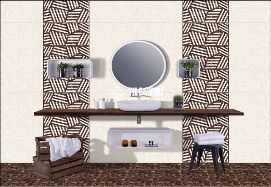 Плитка для стін Casablanca 5005-HL-3 Decor Geometry Dark 30x60 10020 фото
