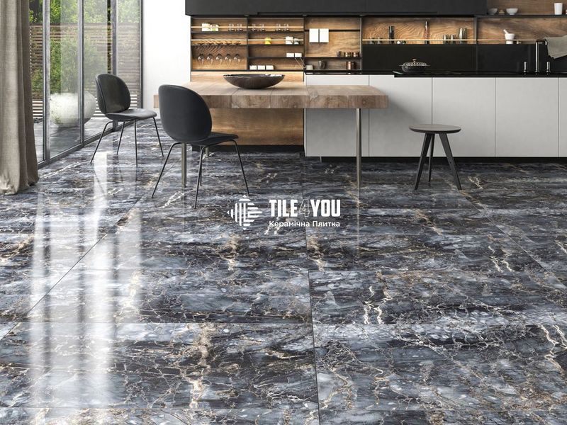 Керамограніт QUA Granite | Notte Nero FL 60x120 51091368 фото
