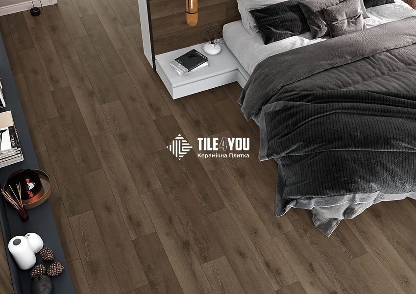 Плитка під дерево Cersanit | Elmwood Brown Mat Rect 19,8x119,8 G1 18719 фото