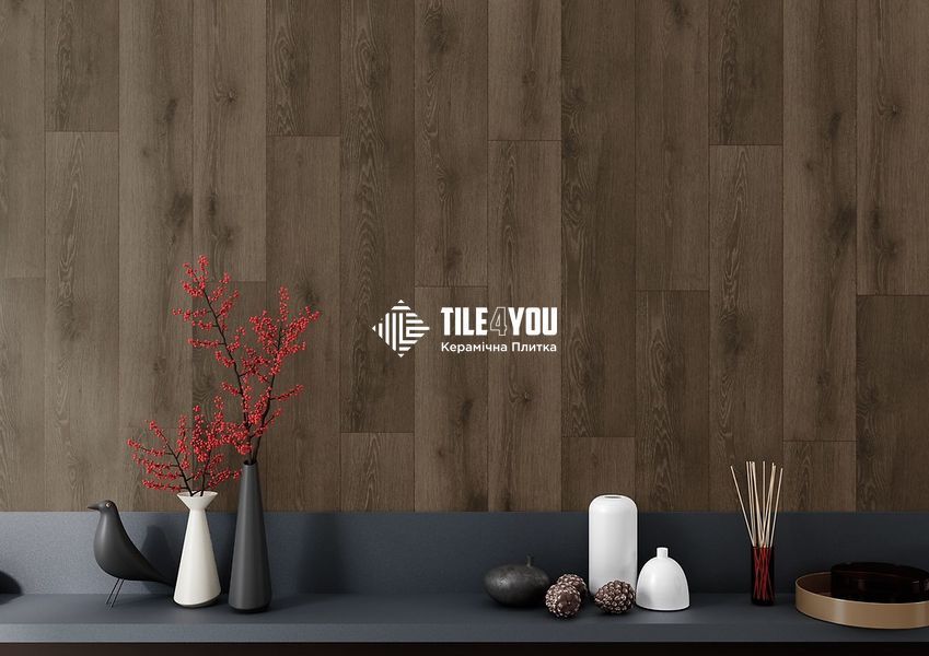 Плитка під дерево Cersanit | Elmwood Brown Mat Rect 19,8x119,8 G1 18719 фото