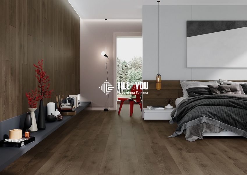 Плитка під дерево Cersanit | Elmwood Brown Mat Rect 19,8x119,8 G1 18719 фото