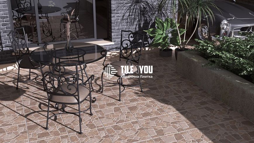 Керамогранит Golden Tile | Cortile 2F2830 серый 400х400x8 46459060 фото