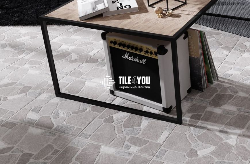 Керамогранит Golden Tile | Cortile 2F2830 серый 400х400x8 46459060 фото
