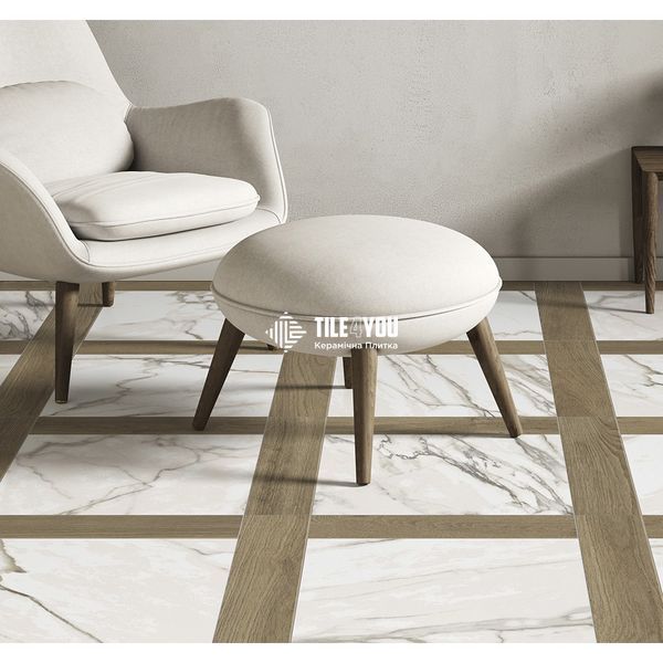Керамограніт Ceramica Deseo | Overlay Marble 60X60 17317 фото