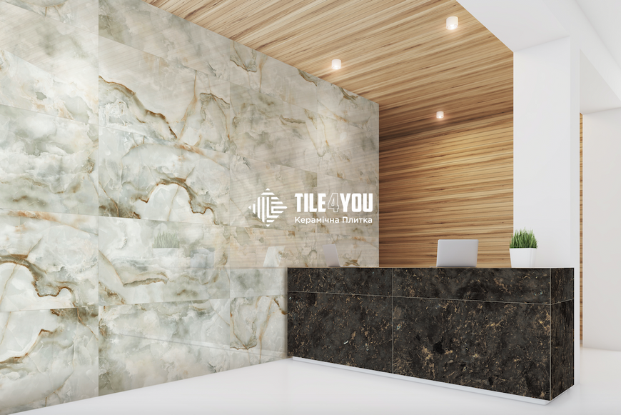 Керамограніт Itaca | Marbo Onyx Green High Polished 60*120 201592 фото