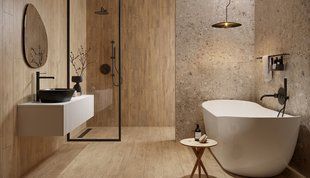 Керамогранит Opoczno | Плитка Wood Creation Brown RECT 221x890x8 208636 фото