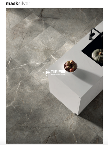 Керамограніт DADO CERAMICA | MASK SILVER 60X60 Rettificato 8mm 19254 фото