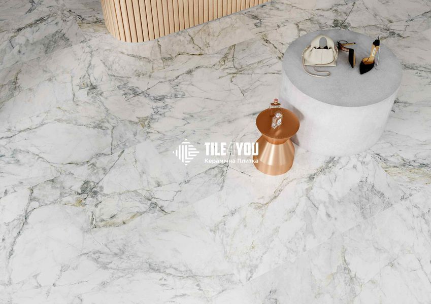 Керамограніт Golden Tile | Плитка Leonardo LE0990 білий 1200x600x8 202591 фото