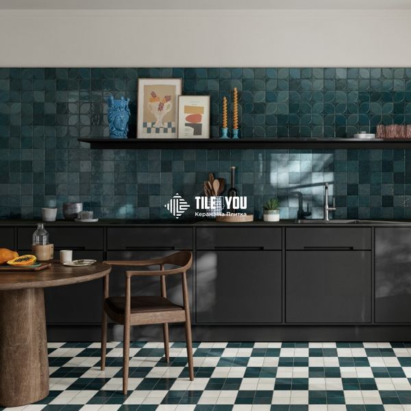 Керамограніт Marazzi | Crogiolo Lume Blue 10х10 Lux 10 мм (MQ80) 208687 фото