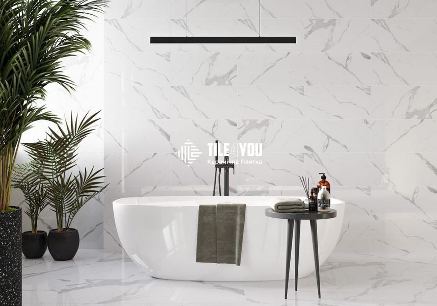 Керамогранит Golden Tile | Calacatta Vera белый 6N0900 1200x600x10 51618978 фото
