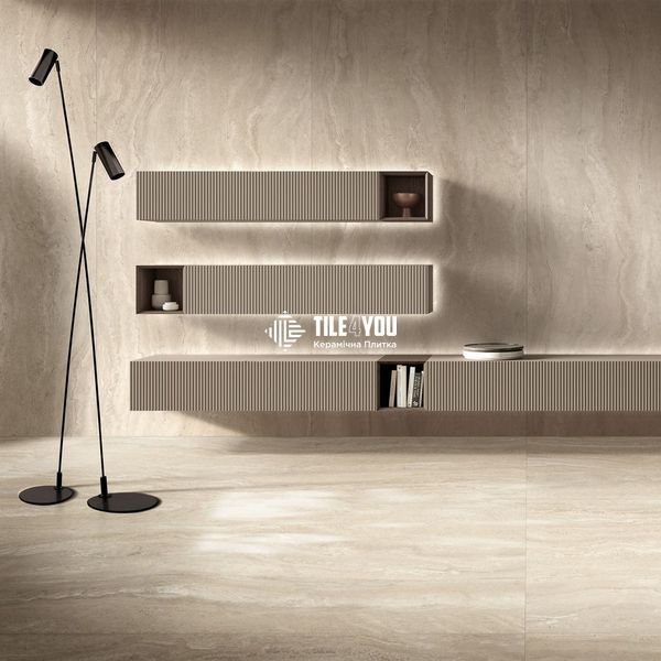 Керамогранит крупноформатный Florim | Florim Authentic Luxe, Gold Travertine 120x280 Matte 6mm, 781177 19153 фото