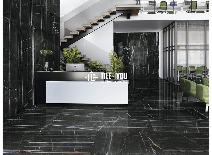 Керамограніт Titanium Black Pulido Rectificado 80х160 см Baldocer 47861095 фото
