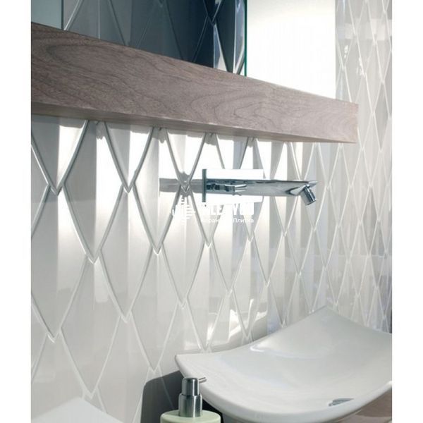 Плитка для стін Snake SN 0001 Porcelain White 16x20 40703966 фото
