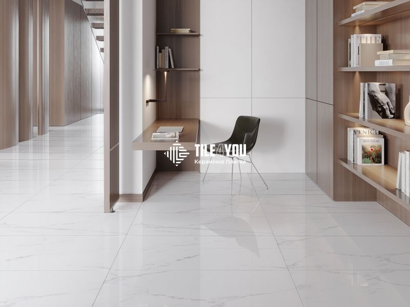 Керамограніт Kutahya | Naos White RT Polish N 60 x120 см 16113 фото