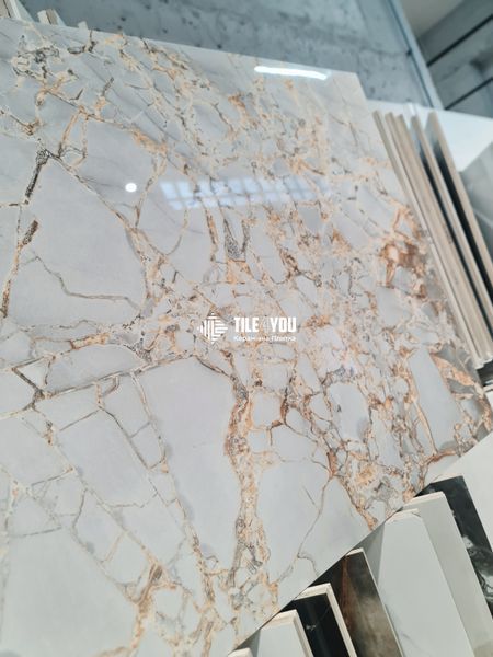 Керамограніт Italica | Denia Gold Silver Polished 60x120 см 16048 фото