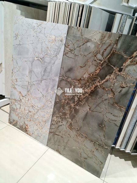 Керамограніт Italica | Denia Gold Silver Polished 60x120 см 16048 фото