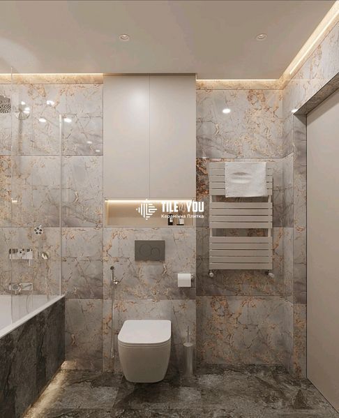 Керамограніт Italica | Denia Gold Silver Polished 60x120 см 16048 фото