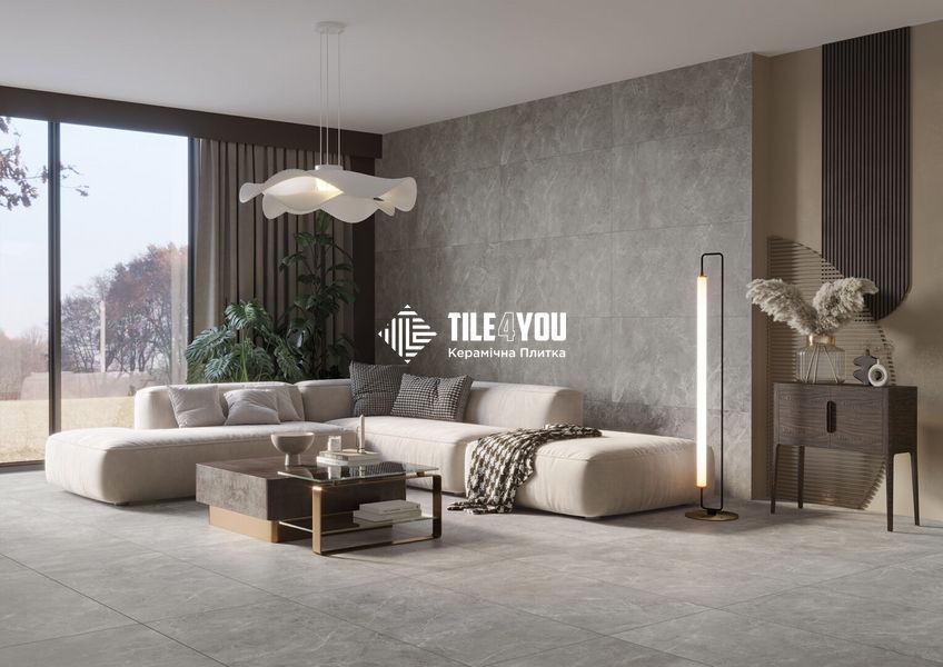 Керамограніт Ceramika Gres | Rush Grey RECT 597x597 208527 фото