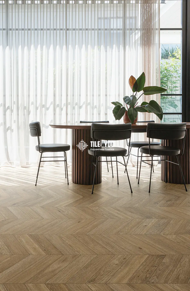 Керамогранит Ragno | Плитка 11*54 Ossimori Marrone Chevron R9Sq 201540 фото