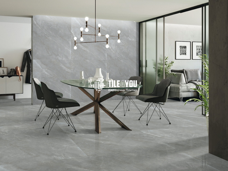 Керамограніт Netto Ceramika | Venezia Grey Polished 60&times;120 19446 фото