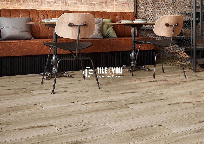 Плитка под дерево Cersanit | Wildwood Beige Mat Rect 19,8x119,8 G1 18727 фото