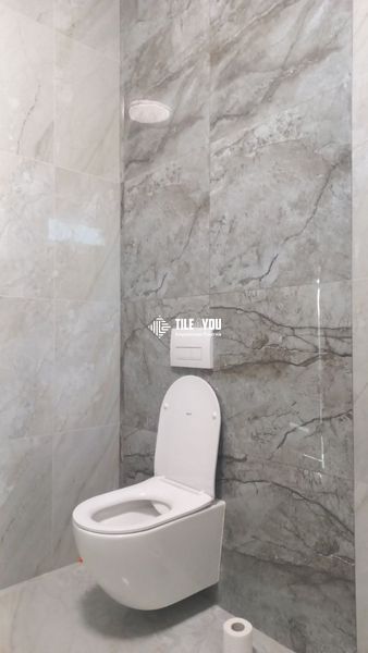 Керамограніт Netto Ceramika | Storm Stone Light Grey Polished 600X600 18618 фото