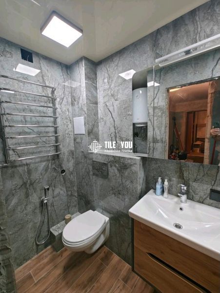 Керамограніт Netto Ceramika | Storm Stone Light Grey Polished 600X600 18618 фото
