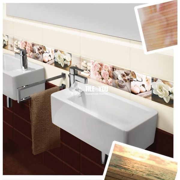 Плитка для стен Aure Burdeos 15x45 ABSOULUT Keramika (Испания) 42522323 фото