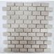 Мармурова мозаїка Vivacer № 02 BEIGE MARBLE MOSAIC TUMBLED BASKET BRICK 30.5х30.5 10637 фото 2