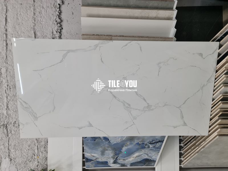 Керамограніт Netto Ceramika | White Marble Polished 60&times;120 17993 фото
