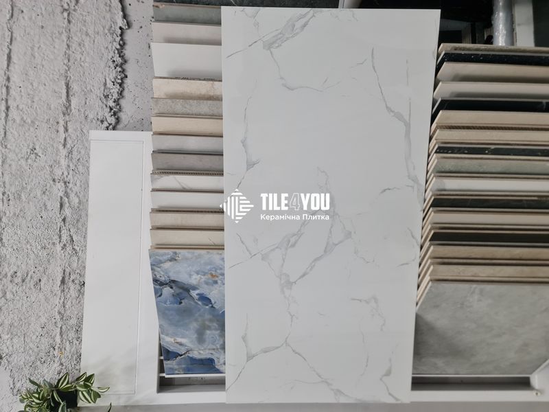Керамограніт Netto Ceramika | White Marble Polished 60&times;120 17993 фото