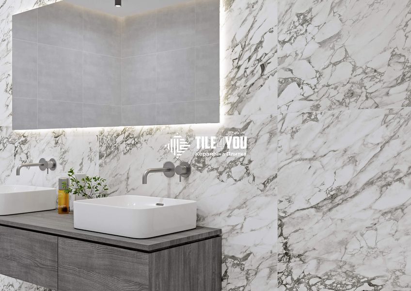 Керамограніт Golden Tile | Terragres Tempesta TS0580 білий 600х600х8 202649 фото